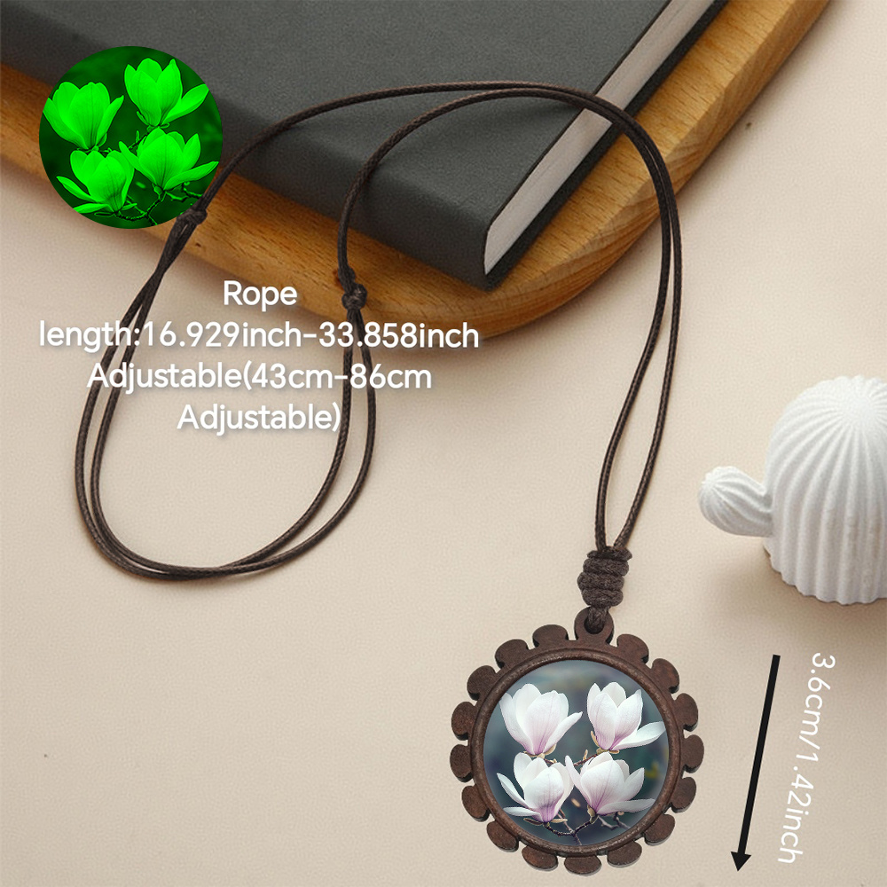 Women's Vintage Bohemian Floral Pendant Necklace, Everyday Gift